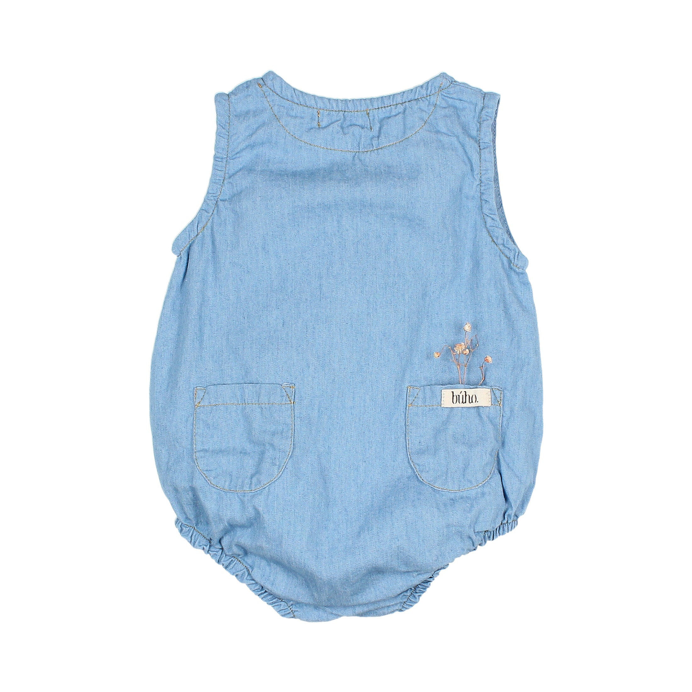 Baby Strampler Denim 100% Baumwolle
