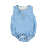 Baby Strampler Denim 100% Baumwolle