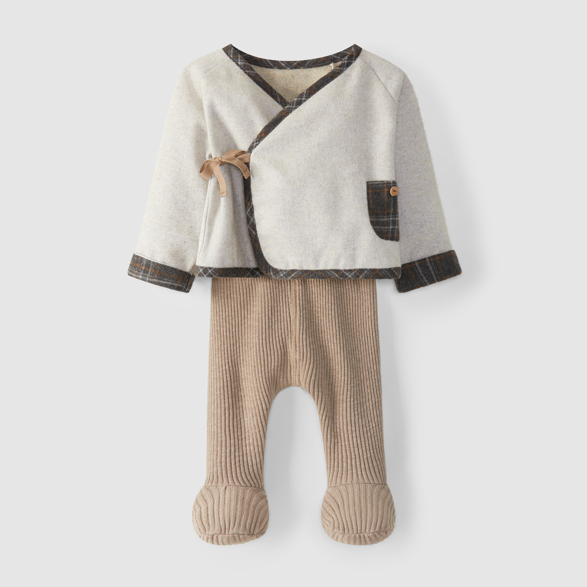 Baby Outfit Shirt kariert und Hose