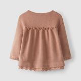 Babykleid aus 100% Bio Baumwolle mit Rüschen