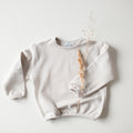 Baby Oversized Sweathirt aus 100% Bio Baumwolle mit Raffung