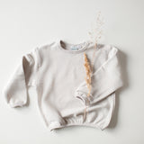 Baby Oversized Sweathirt aus 100% Bio Baumwolle mit Raffung