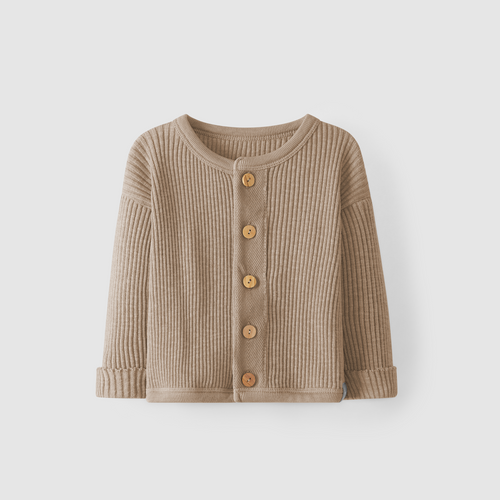 Baby Jacke aus Bio Baumwolle in Rippoptik