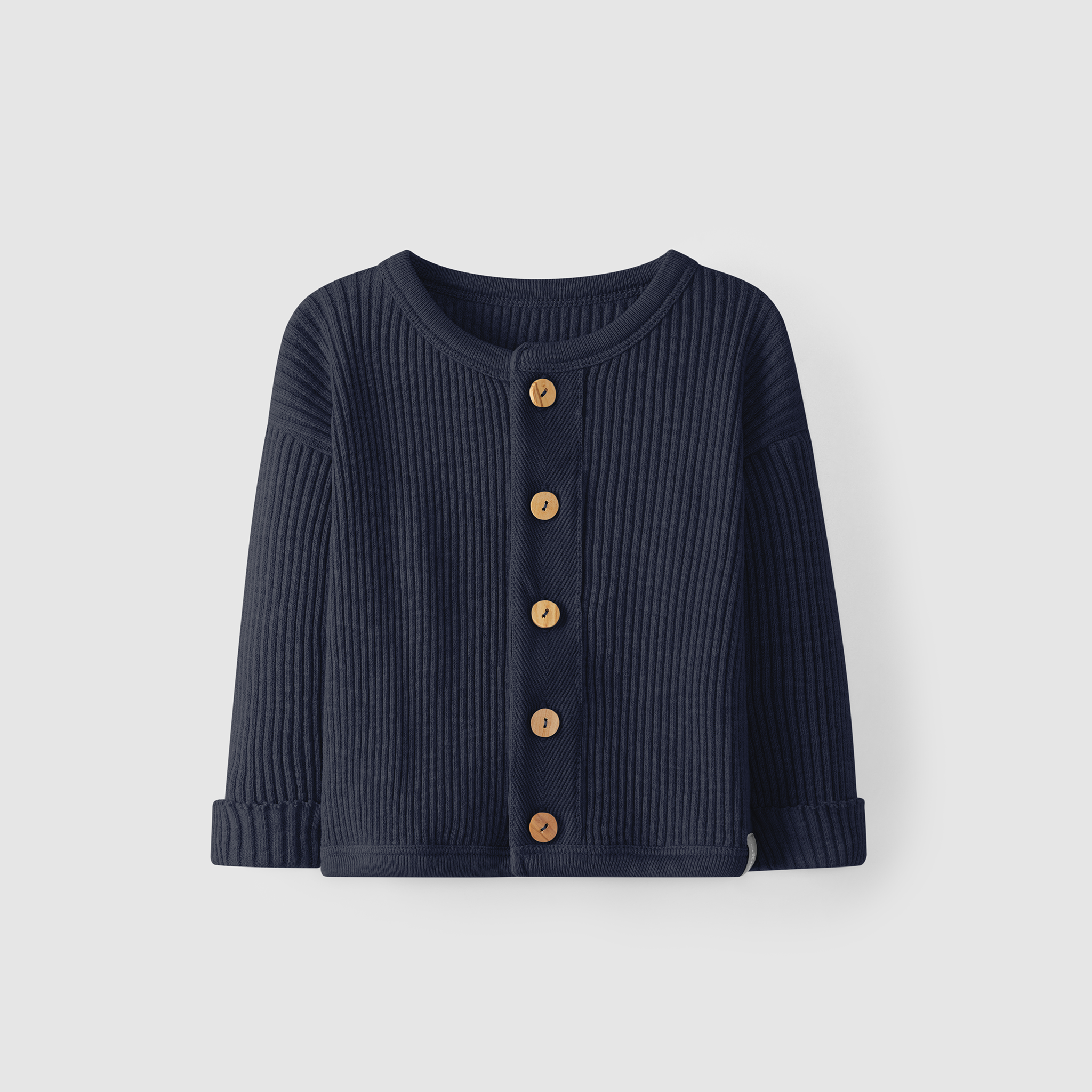 Baby Jacke aus Bio Baumwolle in Rippoptik