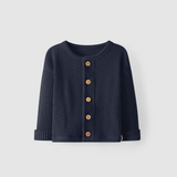 Baby Jacke aus Bio Baumwolle in Rippoptik