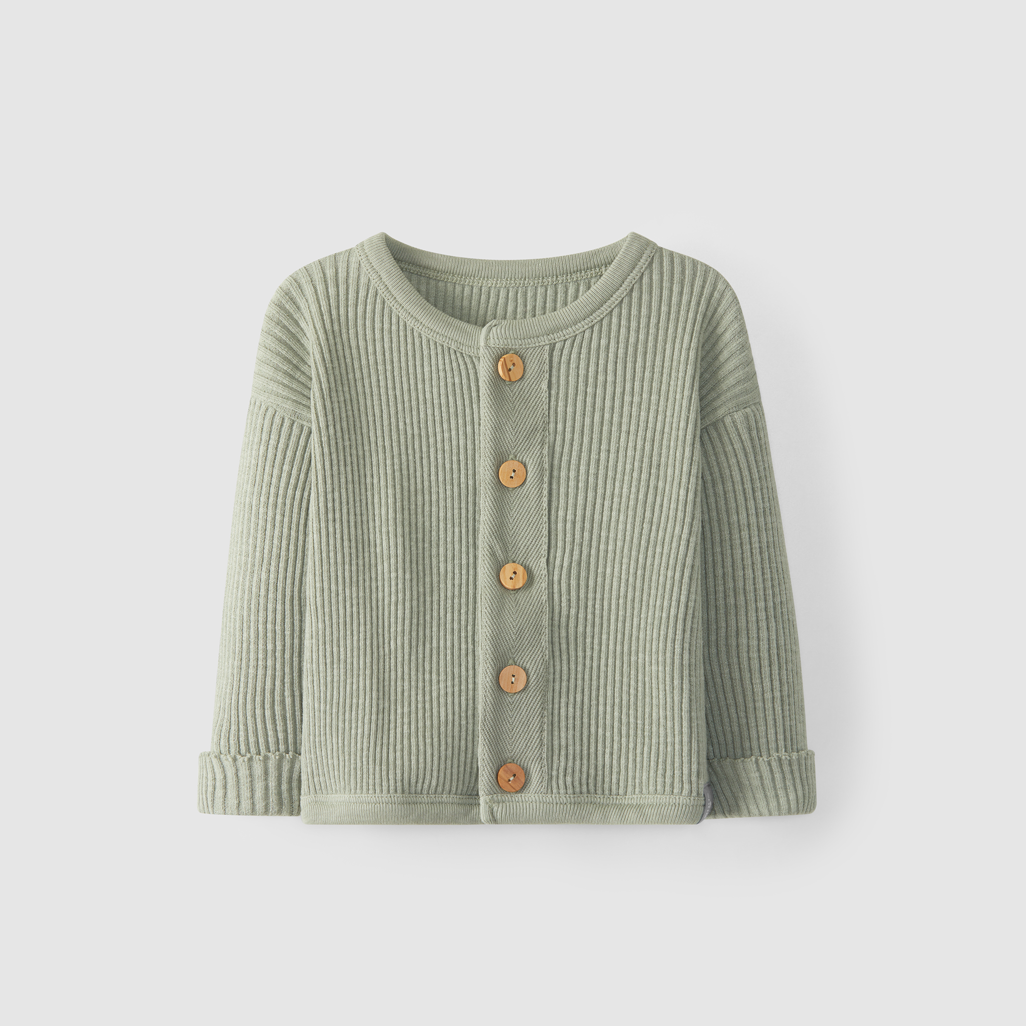 Baby Jacke aus Bio Baumwolle in Rippoptik