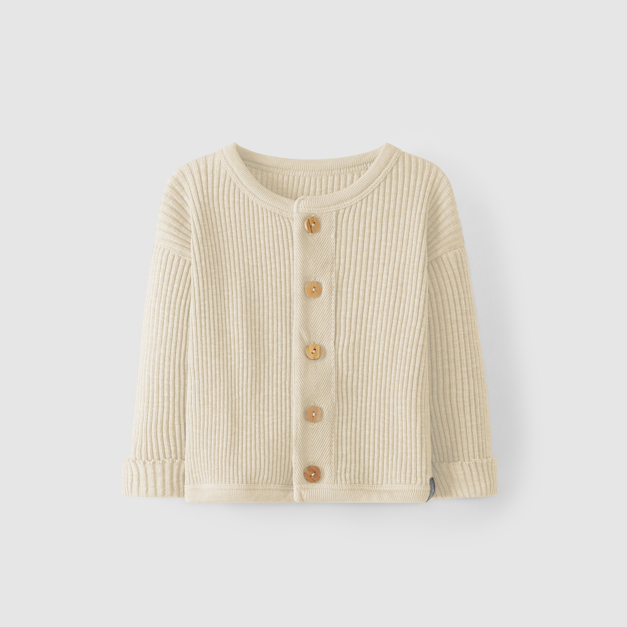 Baby Jacke aus Bio Baumwolle in Rippoptik